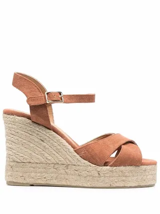 Open-Toe Platform Espadrilles