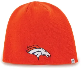 Men's Orange Denver Broncos Secondary Logo Knit Beanie