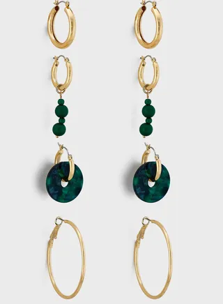 4 Pair Earring Set