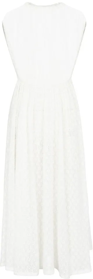 Cloque jersey midi dress