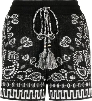 Paisley Knit Shorts