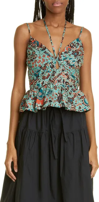 Essie Halter Neck Cutout Top