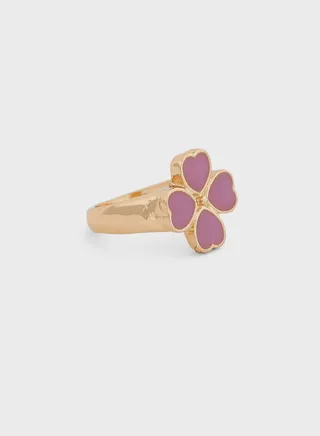 Floral Enamel Ring