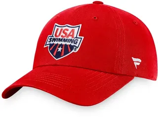 Men's Fanatics Branded Red Usa Swimming Adjustable Hat