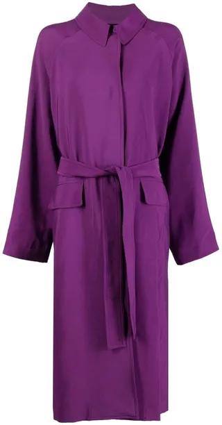 Belted Long Trench Coat