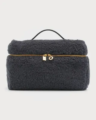 Cashmere-Blend Pouch Bag