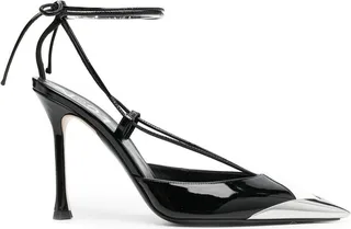 Colour-Block Patent Leather Pumps
