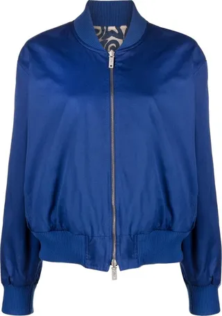 Long-Sleeve Cotton Bomber Jacket