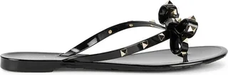 Valentino Garavani Valentino Garavani Rockstud Black Flip Flops