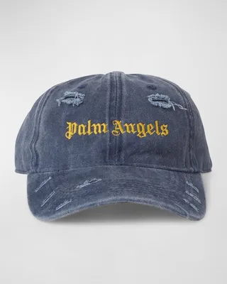 Men's Ripped Logo Baseball Cap