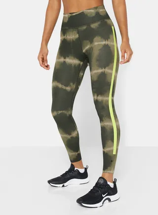 One Luxe Dri-FIT Mid-Rise AOP Training Leggings