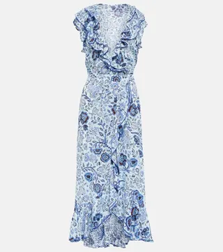 Aude floral midi dress
