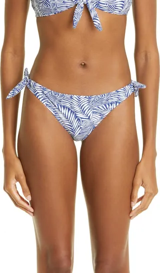 Palm Leaf Side Tie Bikini Bottoms
