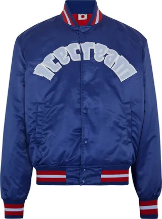 Ice Cream Dropped Cone Satin Bomber Jacket