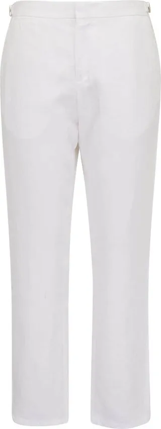 Concealed-Fastening Cropped Trousers