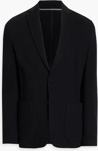 Cupro-piqué blazer