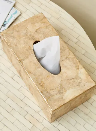 Palu Rectangle Shell Tissue Box