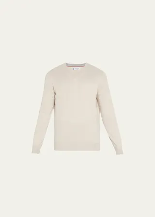 Men's Cashmere V-Neck Sweater