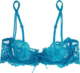 Desert Rose Leavers lace balconette bra