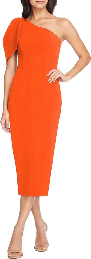 Tiffany One-Shoulder Midi Dress