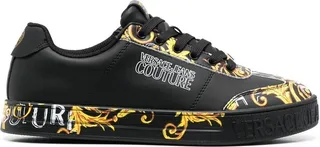 Baroque-Print Low-Top Sneakers