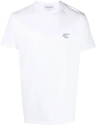 slogan-print cotton T-shirt