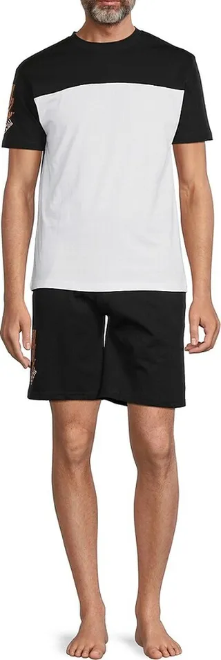 2-Piece Lightning Bolt Logo Tee & Shorts Set
