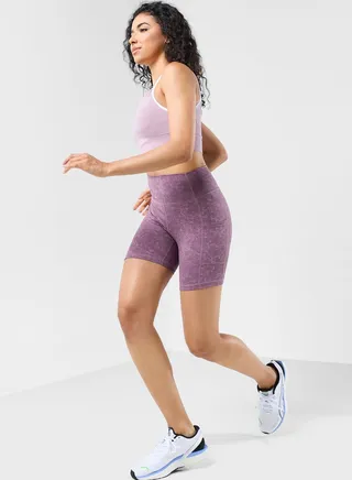 Marl Effect Athletic Shorts
