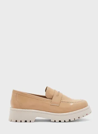 Tonal Square Toe Loafer