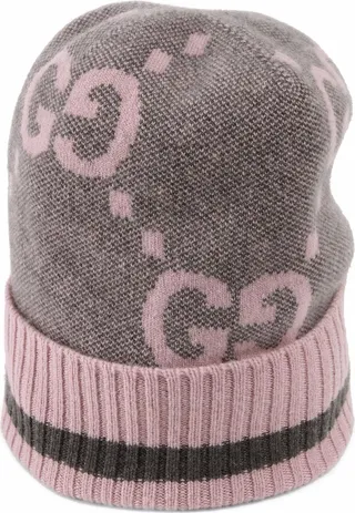Intarsia-Knit Logo Hat