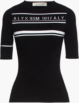Jacquard-knit T-shirt