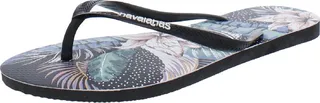 Slim Animal Floral Womens Floral Print Thong Flip-Flops