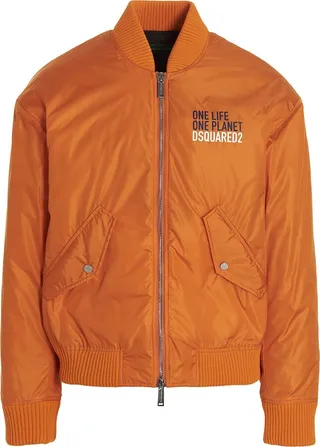 'one Life One Planet Bomber Jacket