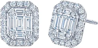 Sunburst Diamond Stud Earrings