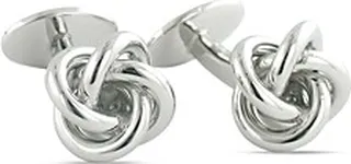 David Donahue Sterling Silver Knot Cufflinks