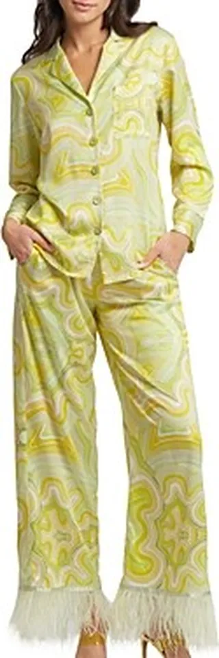 Rya Collection The Swan Brigitte Print Pajama Set