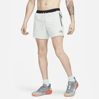 Nike Men's Trail Second Sunrise Dri-FIT 5" Brief-Lined Running Shorts in Grey