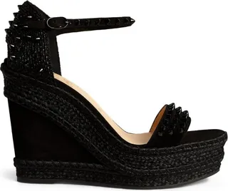 Christian Louboutin Madmonica Espadrille Wedge Sandals 120
