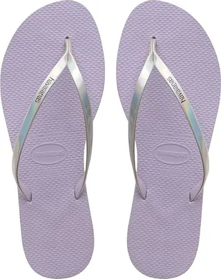 Havaianas You Metallic Flip Flop Sandal (Quiet Lilac 1) Women's Sandals