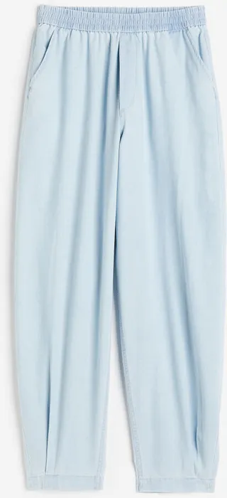 High Waist Woven Joggers