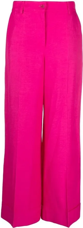 Pressed-Crease Straight-Leg Trousers