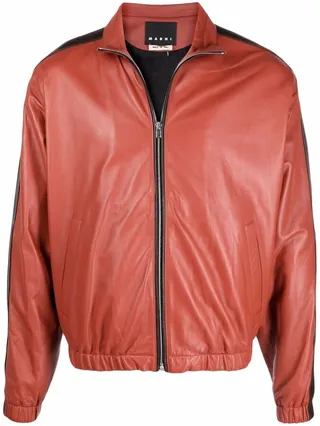 Zipped Leather Jacket
