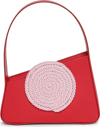 Albert Small Shoulder Bag Burgundy And Pink