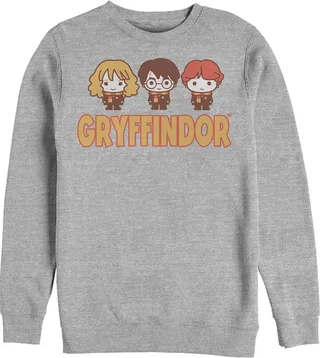 Men's Harry Potter Gryffindor Best Friends Sweatshirt - Athletic Heather - Medium