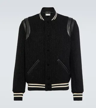 Teddy wool-blend varsity jacket