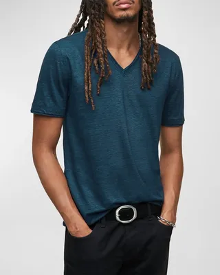 Men's Wooster Linen V-Neck T-Shirt