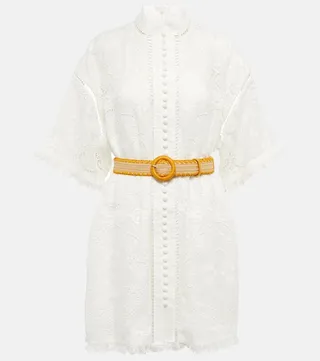 Laurel broderie anglaise minidress