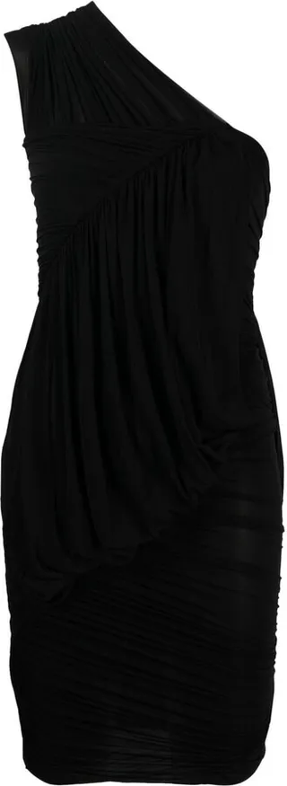 RICK OWENS- One-shoulder Short Dress