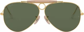 Shooter aviator-frame sunglasses