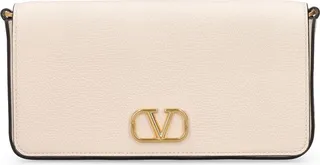Vlogo signature leather pouch